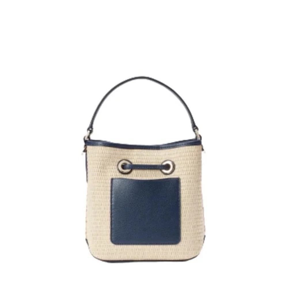 Kate spade Eva  Straw Small Bucket bag.